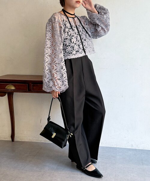 CPCM（シーピーシーエム）の「【WEB限定】チュールセットサロペット（ワンピース・レディース・グレー/ブラウン・SMALL/MEDIUM）」の21枚目の写真