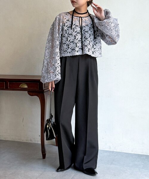 CPCM（シーピーシーエム）の「【WEB限定】チュールセットサロペット（ワンピース・レディース・グレー/ブラウン・SMALL/MEDIUM）」の22枚目の写真