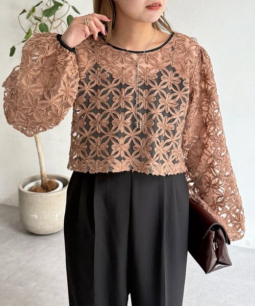 CPCM（シーピーシーエム）の「【WEB限定】チュールセットサロペット（ワンピース・レディース・グレー/ブラウン・SMALL/MEDIUM）」の6枚目の写真