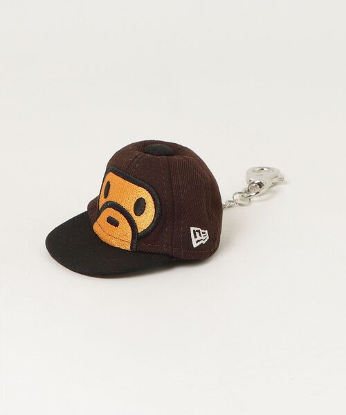 A BATHING APE（アベイシングエイプ）の「MILO FACE NEW ERA CAP KEY CHAIN（キーホルダー・キッズ・ブラウン・FREE）」の5枚目の写真
