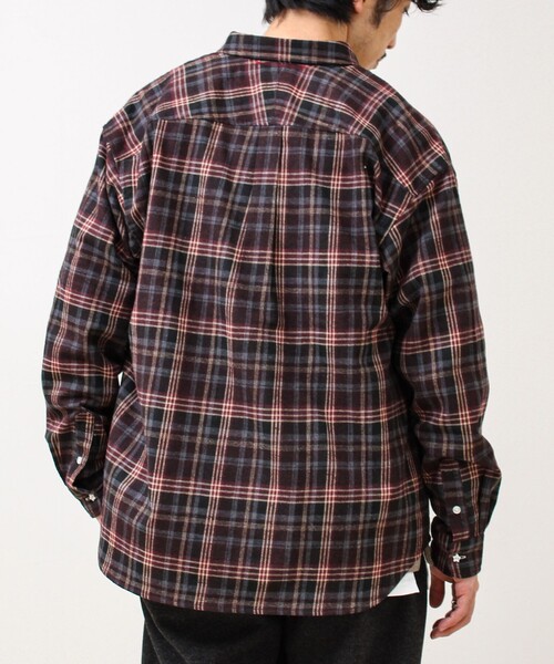 GLOSTER（グロスター）の「【BOY ASTLAD刺繍】 フラップポケット ボタンダウンネルシャツ（シャツ/ブラウス・メンズ・レッド系その他/ブルー系その他6/ブラウン系その他・S/M/L）」の22枚目の写真