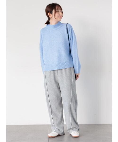 Te chichi TERRASSE（テチチテラス）の「もちもちメランジボトルネックニット（ニット/セーター・レディース・ピンク/グレー/ブルー/オフホワイト/ブラック・F）」の20枚目の写真