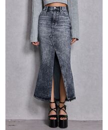 GYDA | ハイウエストHEM LACEマーメイドデニムスカート(デニムスカート)