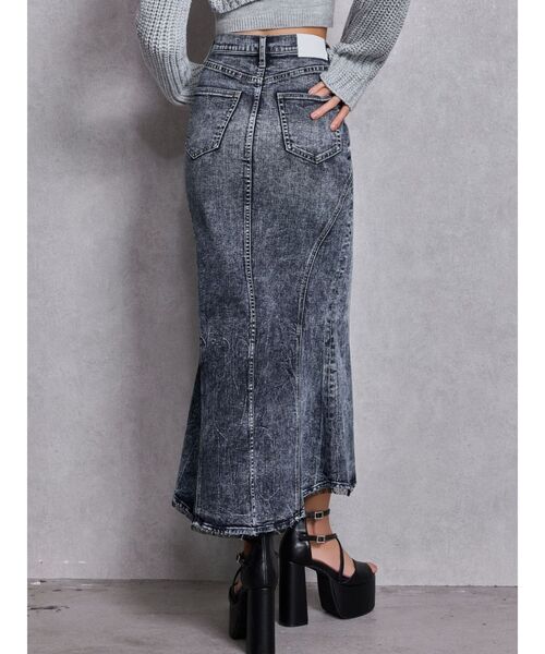 GYDA(ジェイダ)の「ハイウエストHEM LACEマーメイドデニムスカート(デニムスカート・レディース・インディゴブルー/ライトブルー・MEDIUM/SMALL/X-SMALL)」の9枚目の写真