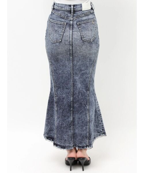 GYDA(ジェイダ)の「ハイウエストHEM LACEマーメイドデニムスカート(デニムスカート・レディース・インディゴブルー/ライトブルー・MEDIUM/SMALL/X-SMALL)」の14枚目の写真