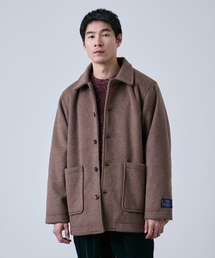 B.C STOCK（ベーセーストック）の「ウールミックス ビーバーハーフコート（ステンカラーコート）」