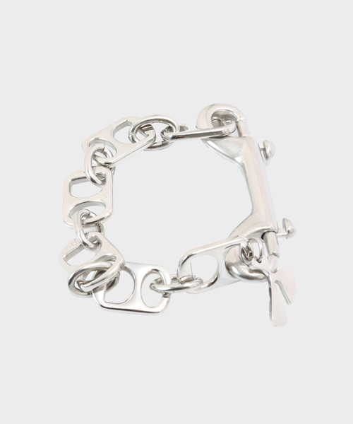HIDAKA(ヒダカ)の「HIDAKA/ヒダカ Pull Tab Bracelet(ブレスレット・メンズ・シルバー・FREE)」の1枚目の写真