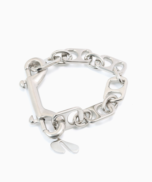 HIDAKA(ヒダカ)の「HIDAKA/ヒダカ Pull Tab Bracelet(ブレスレット・メンズ・シルバー・FREE)」の4枚目の写真