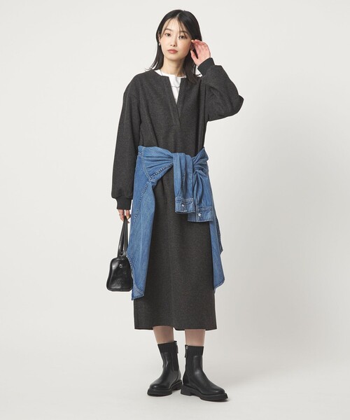 メルトンライク ワンピース（ワンピース）｜green label relaxing