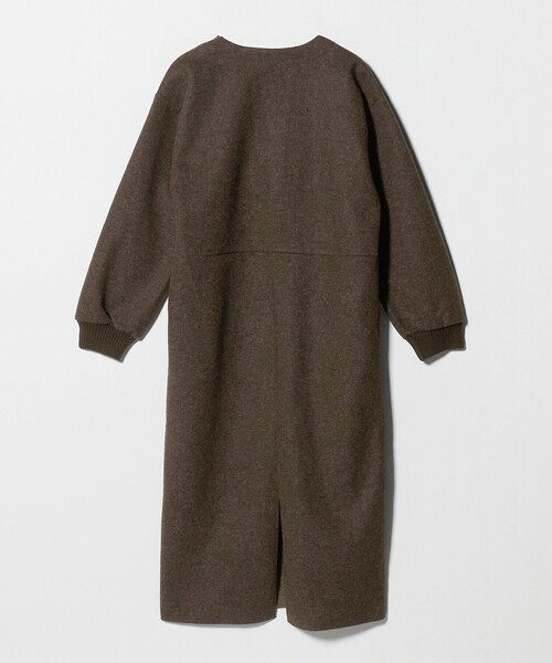 green label relaxing（グリーンレーベルリラクシング）の「メルトンライク ワンピース（ワンピース・レディース・グレー系/ブラウン系/ダークグレー・FREE）」の5枚目の写真