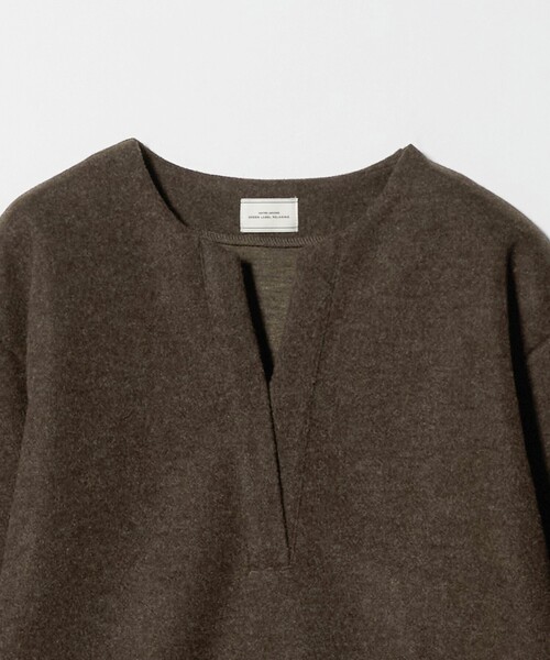 green label relaxing（グリーンレーベルリラクシング）の「メルトンライク ワンピース（ワンピース・レディース・グレー系/ブラウン系/ダークグレー・FREE）」の4枚目の写真