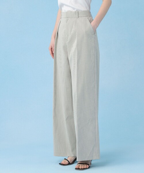 ANAYI（アナイ）の「【セットアップ対応商品】モノトーンドットジャガードタックワイドパンツ（その他パンツ・レディース・ブラック/アイボリー・38/36/34）」の6枚目の写真