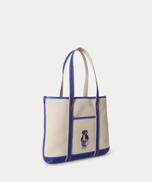 Polo ベア キャンバス スモール ショッパー トート（トートバッグ