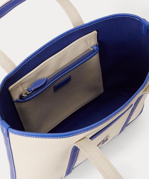 POLO RALPH LAUREN（ポロ ラルフ ローレン）の「Polo ベア キャンバス スモール ショッパー トート（トートバッグ・レディース・ブルー・ONE）」の8枚目の写真