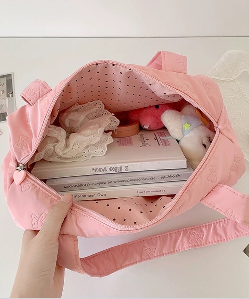 セール】痛バ 痛バッグ 推し活 リボンキルティング クリアポケット付き