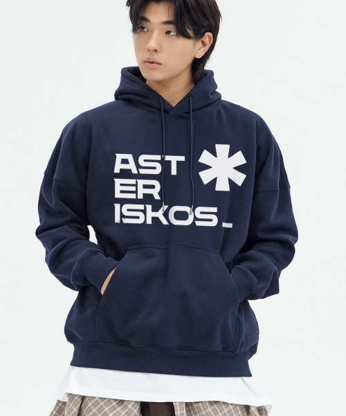 BY.L(バイエル)の「フロントエステリスクスフードネイビー(パーカー・メンズ・その他・M/L/XL/XXL)」の3枚目の写真