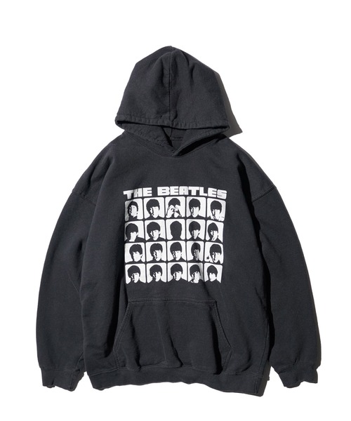 THRIFTY LOOK（スリフティールック）の「THRIFTY LOOK / スリフティールック THRIFTY "BEATLES" HOODIE ビートルズ バンドパーカー ユーズド加工（パーカー・メンズ・ブラック系その他/ブラック/ブラック系その他2・X-LARGE）」の4枚目の写真