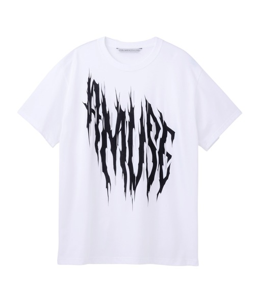 JOHN LAWRENCE SULLIVAN(ジョンローレンスサリバン)の「A MUSE PRINT SLASHED TEE(Tシャツ/カットソー・メンズ・ブラック/ホワイト・SMALL/MEDIUM/LARGE)」の2枚目の写真