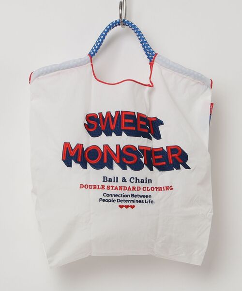 DOUBLE STANDARD CLOTHING(ダブルスタンダードクロージング)の「Ball&Chain/ スウィートモンスター ミニショッピングバッグ(エコバッグ/サブバッグ・レディース・オフホワイト・FREE)」の7枚目の写真