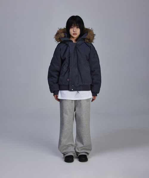SCALLYWAG（スカリーワグ）の「フレアバギー裏起毛トレーニングパンツ[グレー]（スウェットパンツ・レディース・その他・M/L）」の11枚目の写真