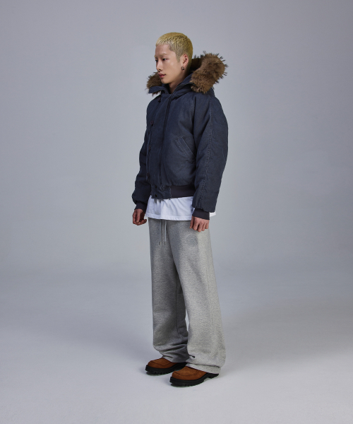 SCALLYWAG（スカリーワグ）の「フレアバギー裏起毛トレーニングパンツ[グレー]（スウェットパンツ・レディース・その他・M/L）」の12枚目の写真