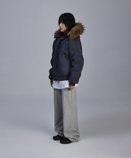 SCALLYWAG（スカリーワグ）の「フレアバギー裏起毛トレーニングパンツ[グレー]（スウェットパンツ・レディース・その他・M/L）」の13枚目の写真