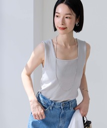 LCDC アシンメトリー グレー タンクトップ カップ付アシンメトリーデザインタンクトップ | ur's（ユアーズ）