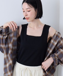 Aunely（オーネリー）の「【Aunely】クールタッチ デコルテ タンクトップ   接触冷感 <YOSOOIシリーズ>（タンクトップ）」