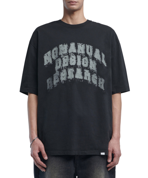 NOMANUAL(NOMANUAL)の「OVERDYED D.A.L T-SHIRT - WASHED BLACK(Tシャツ/カットソー・メンズ・その他・S/M/L/XL)」の2枚目の写真