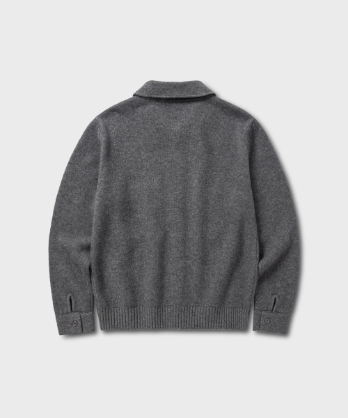 NONBLANK(ノンブランク)の「ニットジャケット_GREY(ニット/セーター・メンズ・グレー・XL/M/L)」の19枚目の写真