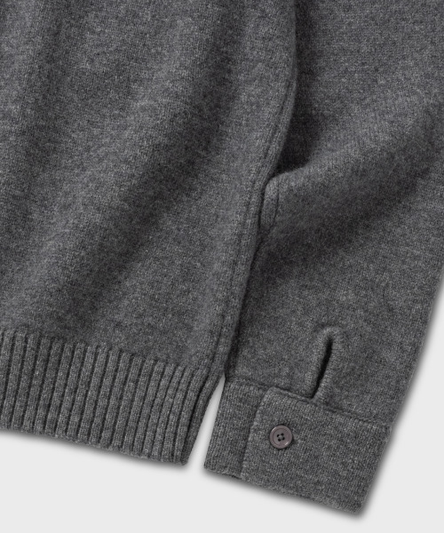 NONBLANK(ノンブランク)の「ニットジャケット_GREY(ニット/セーター・メンズ・グレー・XL/M/L)」の15枚目の写真