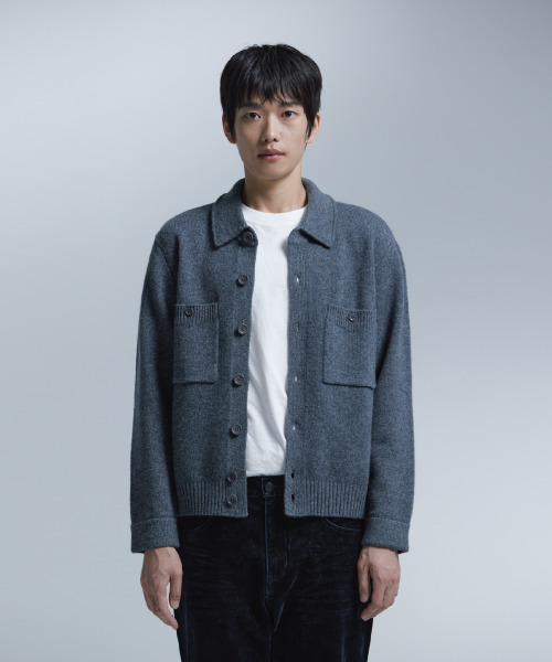 NONBLANK(ノンブランク)の「ニットジャケット_GREY(ニット/セーター・メンズ・グレー・XL/M/L)」の17枚目の写真