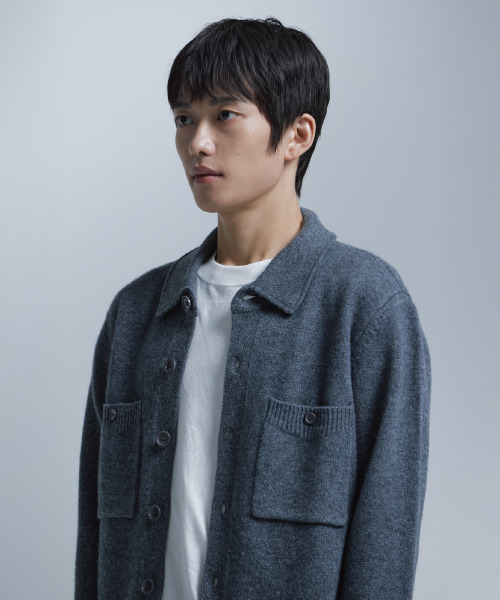 NONBLANK(ノンブランク)の「ニットジャケット_GREY(ニット/セーター・メンズ・グレー・XL/M/L)」の7枚目の写真