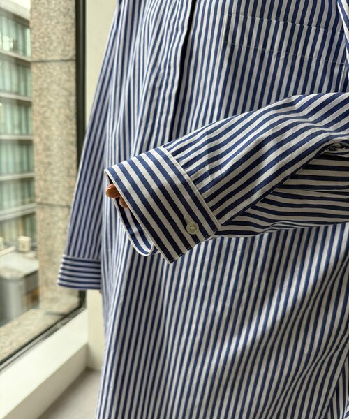 DouDou（ドゥドゥ）の「DD刺繍チュニックシャツ（シャツ/ブラウス・レディース・サックスブルー/オフホワイト/ブルー/ベージュ・FREE）」の13枚目の写真