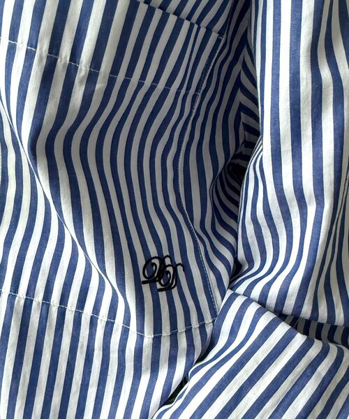 DouDou（ドゥドゥ）の「DD刺繍チュニックシャツ（シャツ/ブラウス・レディース・サックスブルー/オフホワイト/ブルー/ベージュ・FREE）」の16枚目の写真