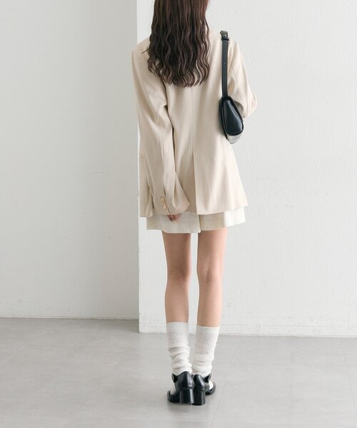 mystic(ミスティック)の「ベルト付きタックキュロット(その他パンツ・レディース・アイボリー/ブラック・1/2)」の14枚目の写真