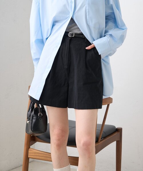 mystic(ミスティック)の「ベルト付きタックキュロット(その他パンツ・レディース・アイボリー/ブラック・1/2)」の21枚目の写真