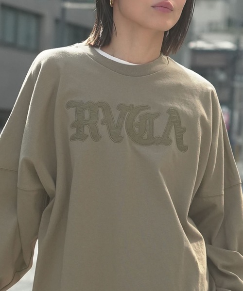 RVCA(ルーカ)の「RVCA メンズ TONE TONE OE LT ロンT 【2026年春夏モデル】/ルーカバックプリント長袖ロンT(Tシャツ/カットソー・メンズ・ホワイト/ブラック/ブラック系その他/グリーン系その他・SMALL/MEDIUM/X-LARGE/LARGE)」の4枚目の写真
