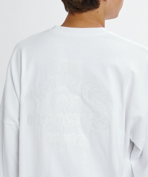 RVCA(ルーカ)の「RVCA メンズ TONE TONE OE LT ロンT 【2026年春夏モデル】/ルーカバックプリント長袖ロンT(Tシャツ/カットソー・メンズ・ホワイト/ブラック/ブラック系その他/グリーン系その他・SMALL/MEDIUM/X-LARGE/LARGE)」の11枚目の写真