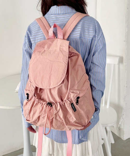 CLEA(クレア)の「ドロストナイロンバックパック(バックパック/リュック・レディース・ブラック/アイボリー/ピンク/ライトグレー・FREE)」の22枚目の写真