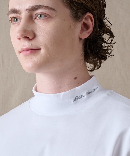 Eddie Bauer(エディーバウアー)の「スムース モックネック 長袖Tシャツ(Tシャツ/カットソー・メンズ・ライトブルー/ネイビー/ブラック/杢グレー/ピンク/ホワイト・M/XXL/XL/L/S)」の7枚目の写真