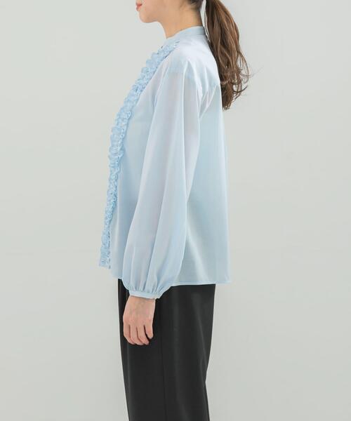 URBAN RESEARCH ROSSO WOMEN(アーバンリサーチ ロッソ)の「フロントフリルデザインブラウス(シャツ/ブラウス・レディース・ブラック/イエロー系その他/ブルー系その他・FREE)」の11枚目の写真