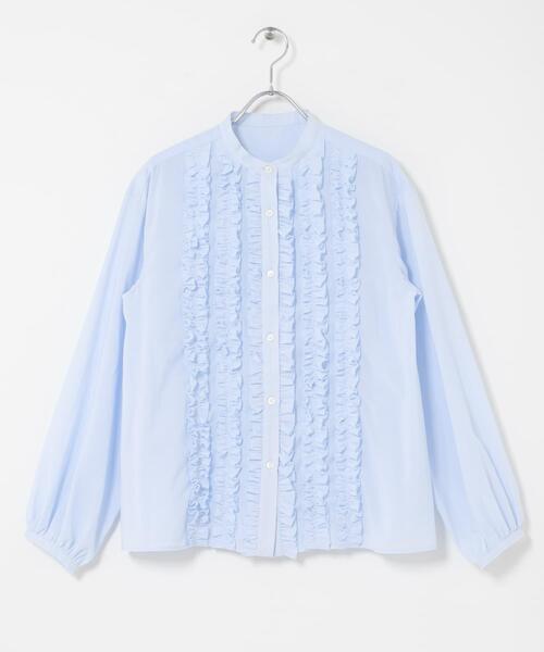 URBAN RESEARCH ROSSO WOMEN(アーバンリサーチ ロッソ)の「フロントフリルデザインブラウス(シャツ/ブラウス・レディース・ブラック/イエロー系その他/ブルー系その他・FREE)」の14枚目の写真