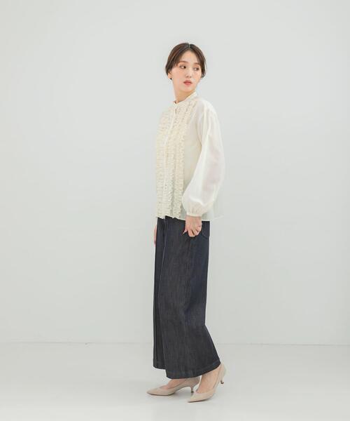 URBAN RESEARCH ROSSO WOMEN(アーバンリサーチ ロッソ)の「フロントフリルデザインブラウス(シャツ/ブラウス・レディース・ブラック/イエロー系その他/ブルー系その他・FREE)」の19枚目の写真