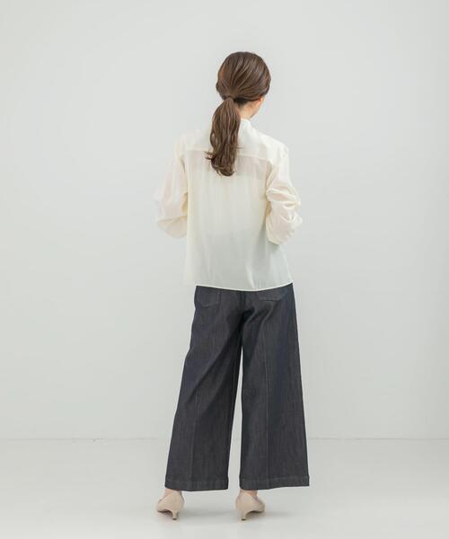 URBAN RESEARCH ROSSO WOMEN(アーバンリサーチ ロッソ)の「フロントフリルデザインブラウス(シャツ/ブラウス・レディース・ブラック/イエロー系その他/ブルー系その他・FREE)」の20枚目の写真
