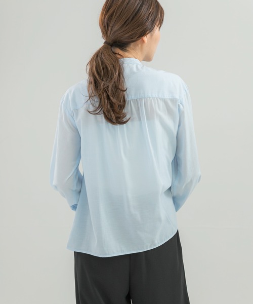 URBAN RESEARCH ROSSO WOMEN(アーバンリサーチ ロッソ)の「フロントフリルデザインブラウス(シャツ/ブラウス・レディース・ブラック/イエロー系その他/ブルー系その他・FREE)」の8枚目の写真