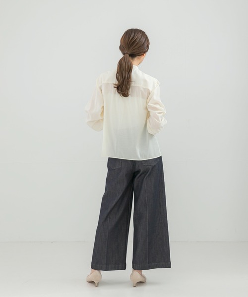 URBAN RESEARCH ROSSO WOMEN(アーバンリサーチ ロッソ)の「フロントフリルデザインブラウス(シャツ/ブラウス・レディース・ブラック/イエロー系その他/ブルー系その他・FREE)」の11枚目の写真