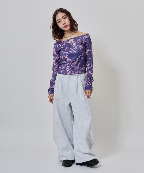 atmos pink(アトモスピンク)の「atmos pink Rose Camouflage LS T-shirt / アトモスピンク ローズ カモフラージュ LS T-シャツ(Tシャツ/カットソー・レディース・ピンク/カーキ・FREE)」の11枚目の写真