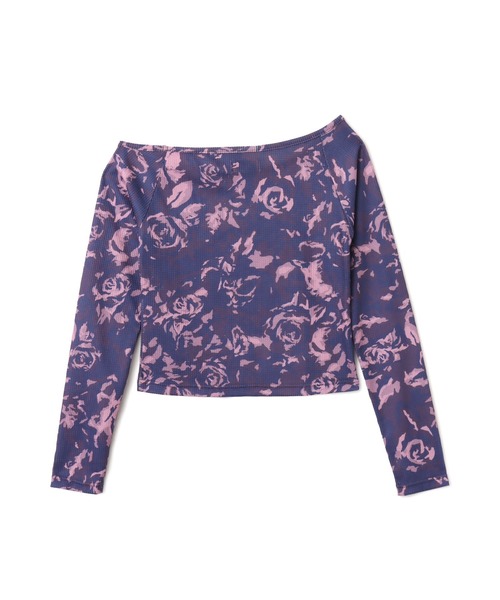 atmos pink(アトモスピンク)の「atmos pink Rose Camouflage LS T-shirt / アトモスピンク ローズ カモフラージュ LS T-シャツ(Tシャツ/カットソー・レディース・ピンク/カーキ・FREE)」の8枚目の写真