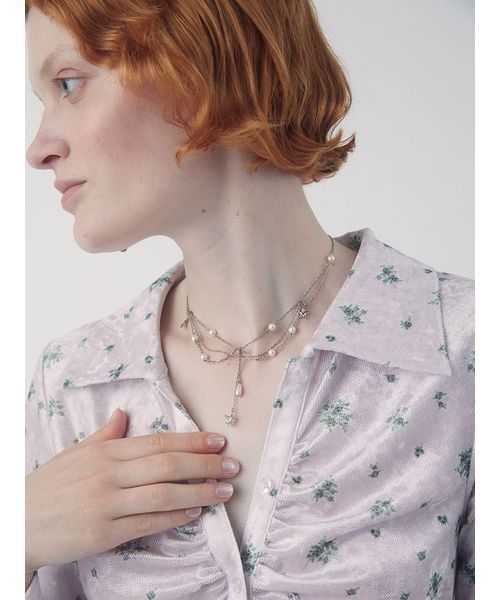 FURFUR(ファーファー)の「スターモチーフネックレス(ネックレス・レディース・ゴールド/シルバー・F)」の3枚目の写真